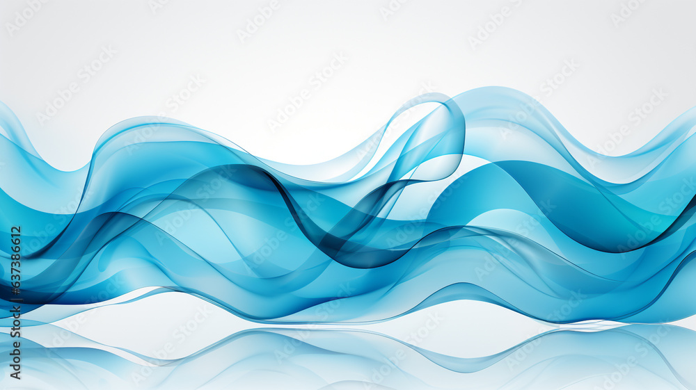 Abstract wavy shapes in blue line curve motion graphic style Abstract wavy shapes in blue line curve motion graphic style