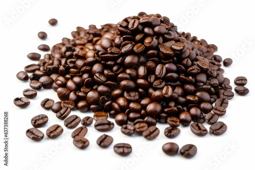 arranged stack of coffee beans 