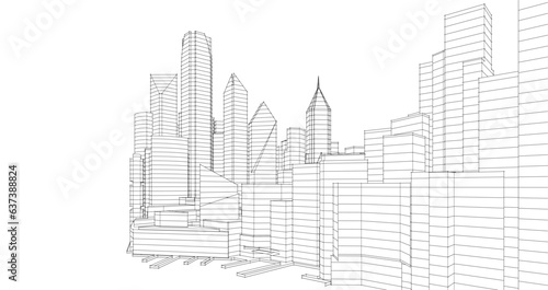 sketch of the city