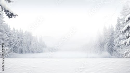 Clean and Simple Winter Frame Illustration © M.Gierczyk