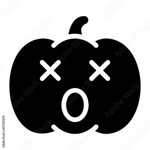 astonished glyph icon