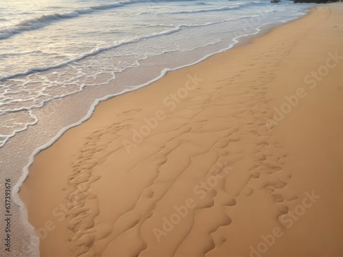 beach sand  landscape beach sand and sea calmly  