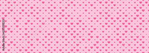 Seamless pattern with a heart of different sizes. Background with a heart for textiles, packaging and creative design ideas.