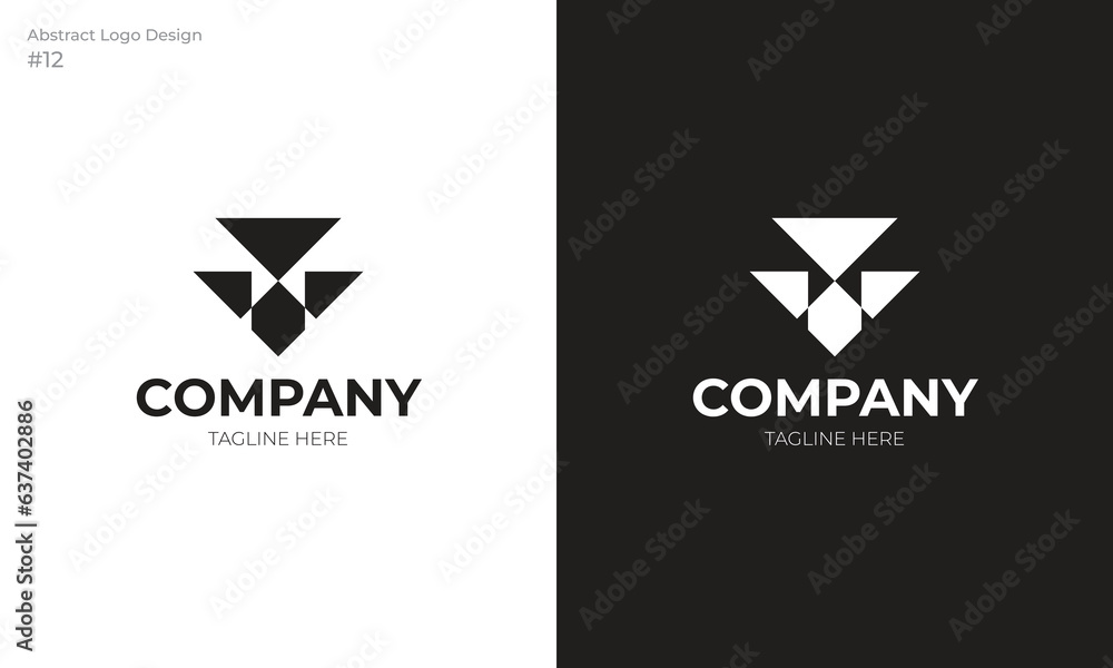 Abstract logo design, unique logo, black and white logo, premium modern elegant luxury logo, abstract arrow direction logo vector Abstract logo design, unique logo, black and white logo, premium modern elegant luxury logo, abstract arrow direction logo vector