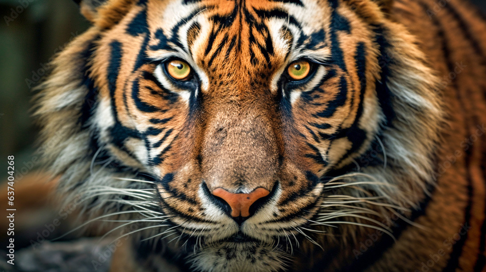 Fototapeta premium Endangered Beauty Close-up Portrait