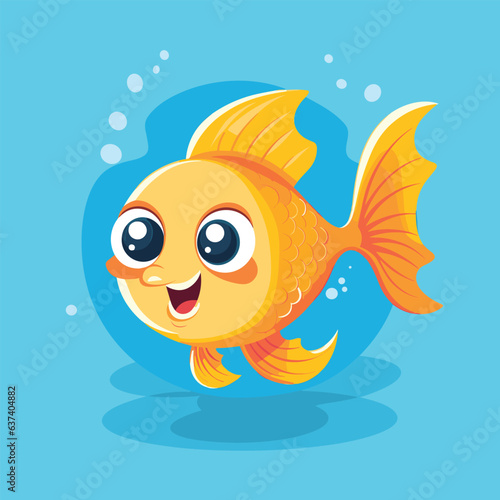 Colorful Aquarium Fish Vector Icon Illustration for Dynamic Design Projects