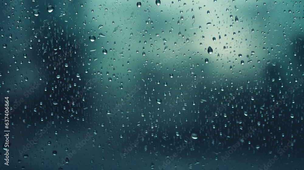 Raindrops on a window generative ai