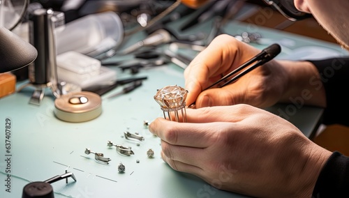 Repair of the mechanism of the wristwatch in the repair shop