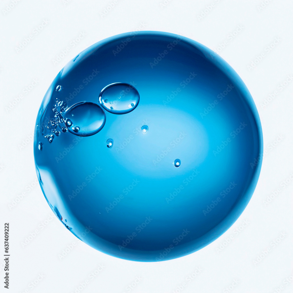 Big drop of water, crystal with white background and studio lighting, science work, AI generated wallpaper Big drop of water, crystal with white background and studio lighting, science work, AI generated wallpaper