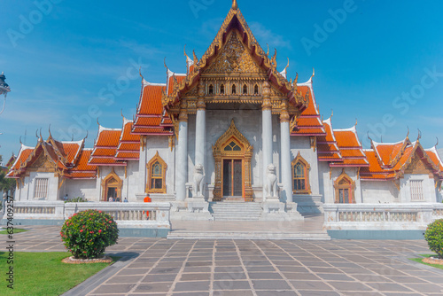 The Marble Temple, Wat Benchamabopit Dusitvanaram, The Marble Temple in Bangkok, Thailand