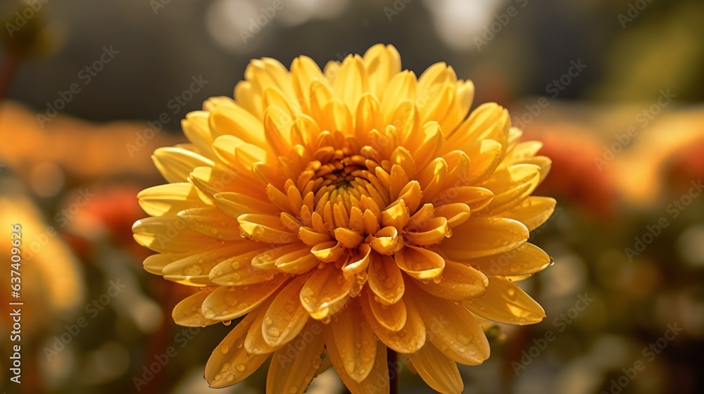 yellow chrysanthemum flower, flora in nature Generative AI, AI Generated yellow chrysanthemum flower, flora in nature Generative AI, AI Generated