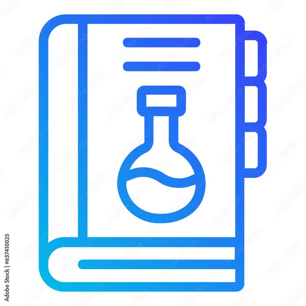 Obraz premium chemistry book icon