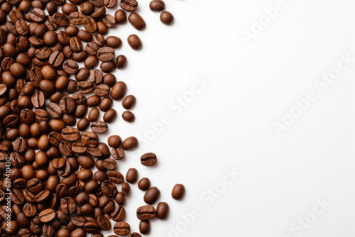 Frame of Coffee beans with free space © Veniamin Kraskov