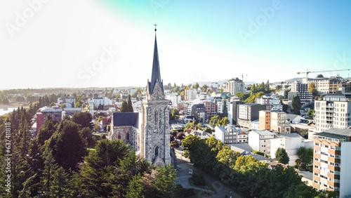 Bariloche old Christian cathedral Patagonia Argentina