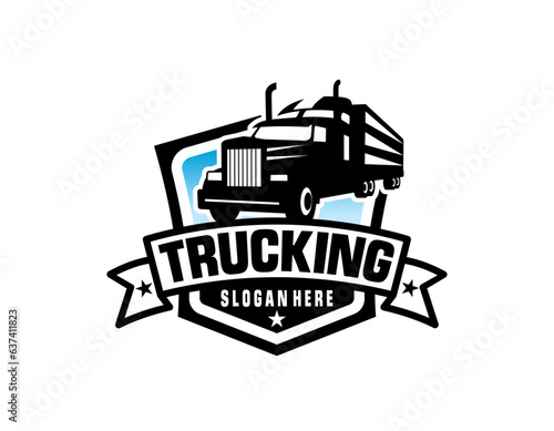 truck logo template, Perfect logo for business related to automotive industry