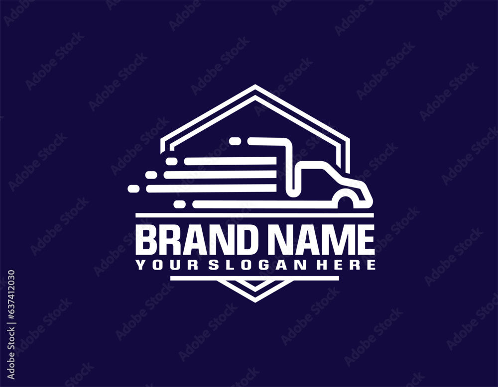 Transport trucking logistics logo vector Transport trucking logistics logo vector
