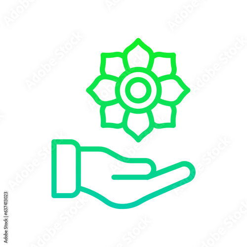 Holding Flower