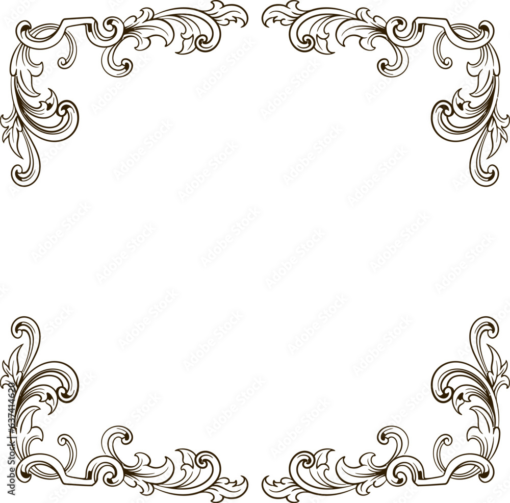 Luxury Frame Ornament Wedding Decoration