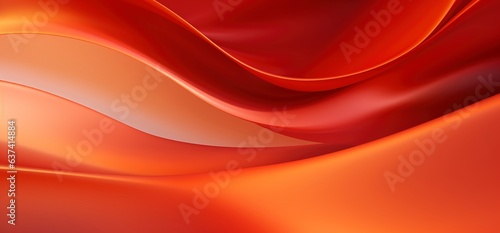 Elegant red and orange satin silk with a swirl wave texture, perfect for background or banner design