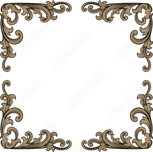 Luxury Frame Ornament Wedding Decoration