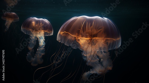 jelly fish in the water