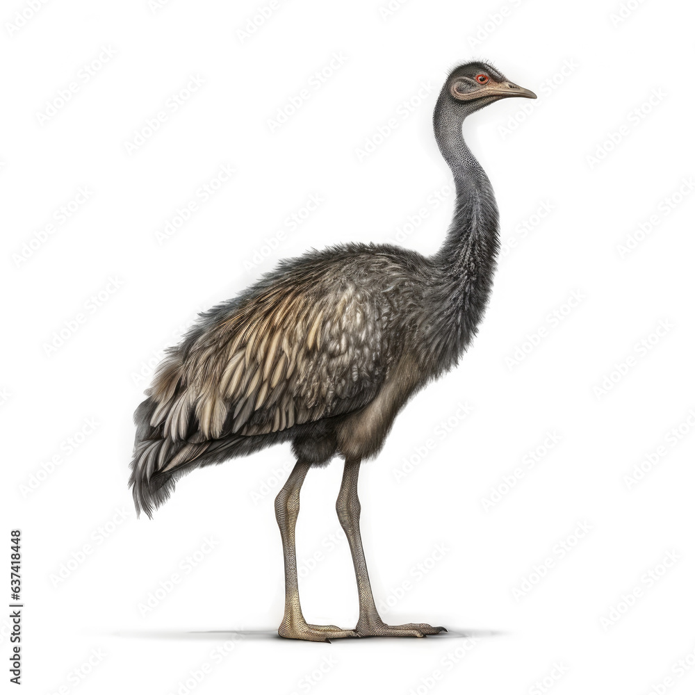 Fototapeta premium Emu , Illustration, HD, PNG