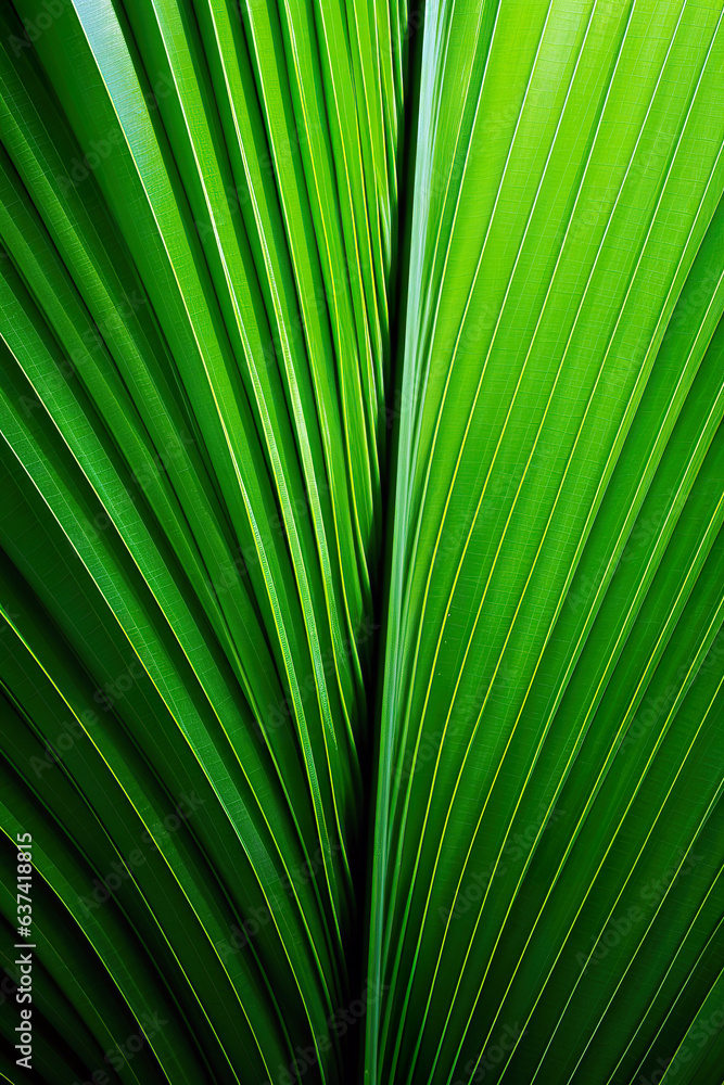 Obraz premium green palm leaf as a background