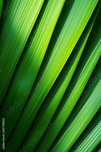 green palm leaf as a background