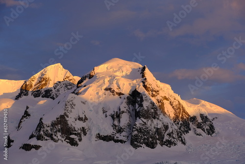 sunset in the mountains