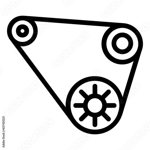 timing belt icon