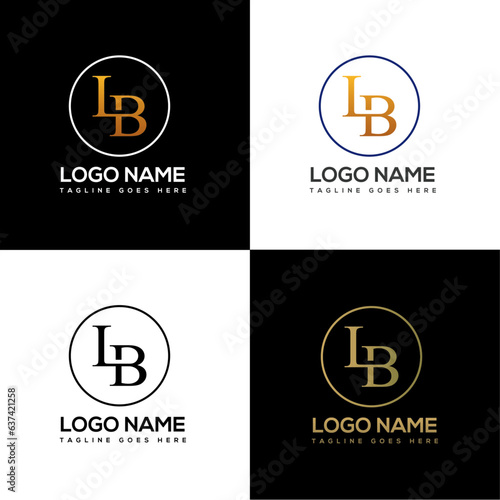 LB Lettermark Logo, EPS, vector