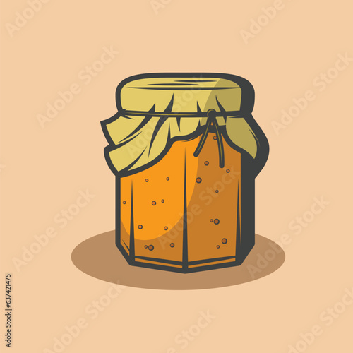 illustration of a jar of jam