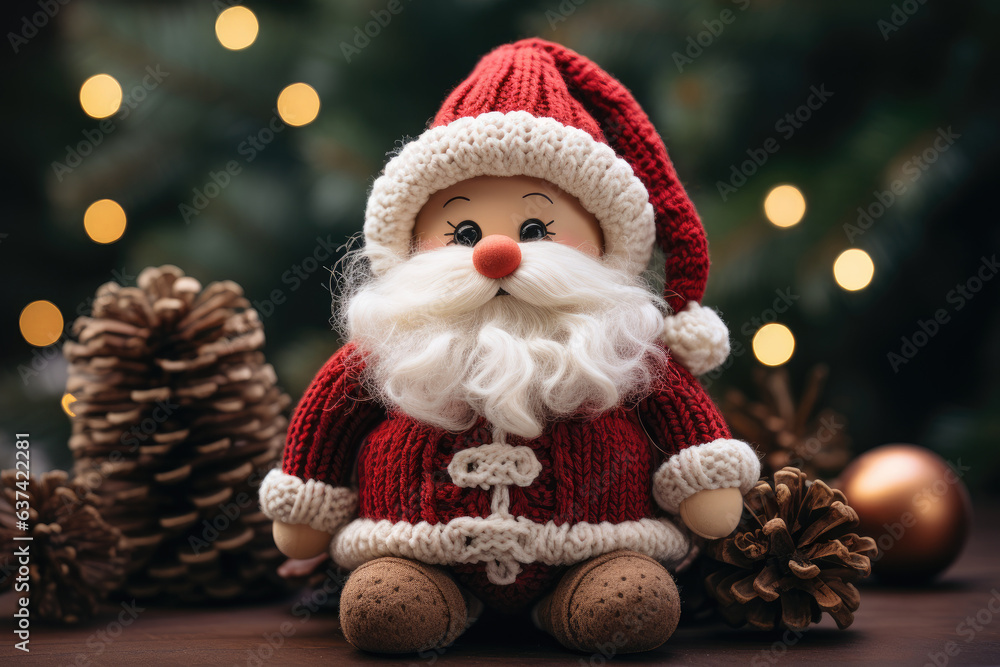 Handmade crocheted red Santa Claus decoration
Handmade crocheted red Santa Claus decoration