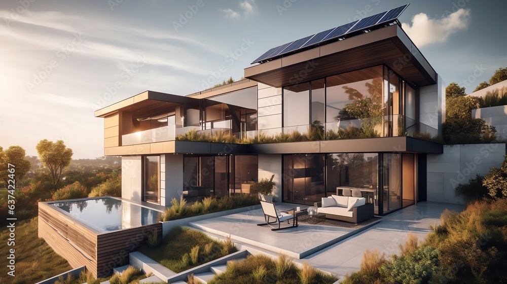 Obraz premium Green energy House