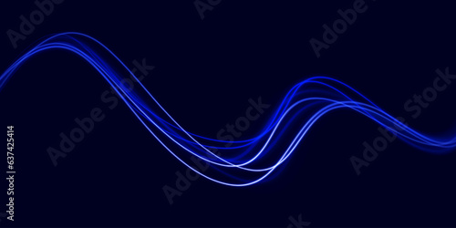 Light trail wave, fire path trace line, car lights, optic fiber and incandescence curve twirl png