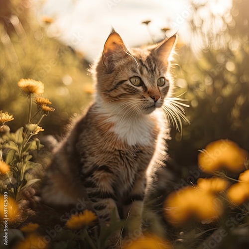 cat in the garden