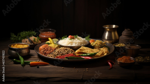 close-up Indian tradition food