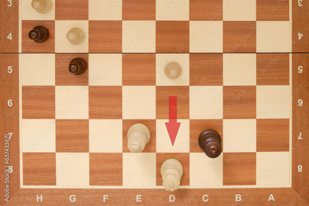 Pawn promotion the white pawn in a chess game Pawn promotion the white pawn in a chess game