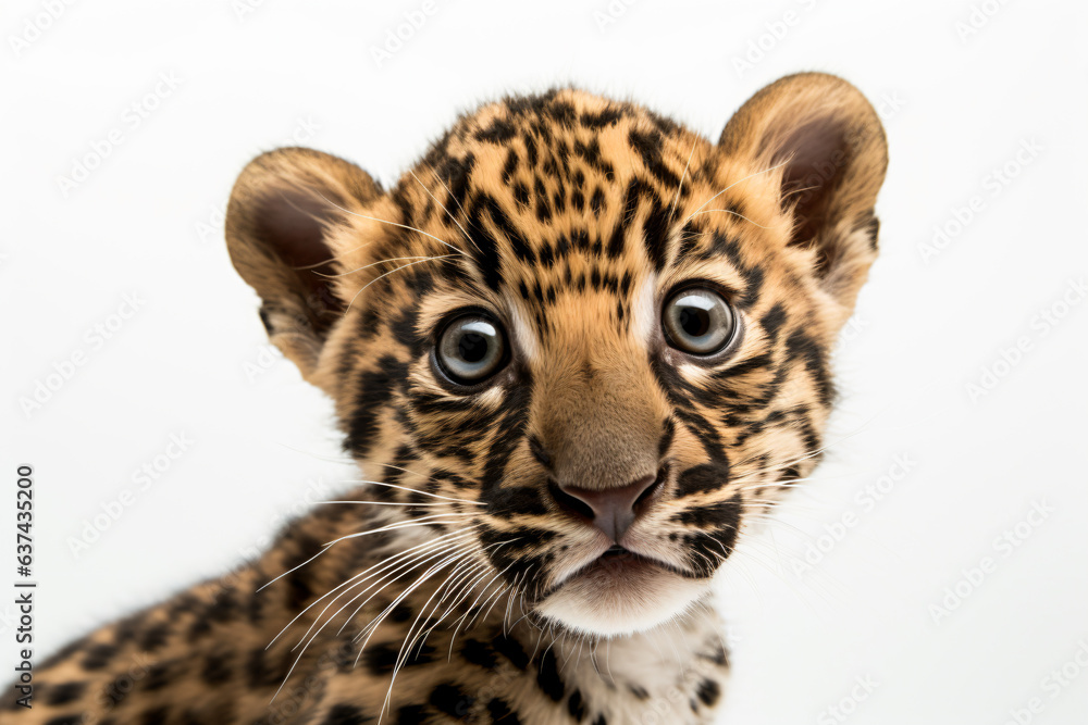 a leopard cub with a very big blue eyes a leopard cub with a very big blue eyes
