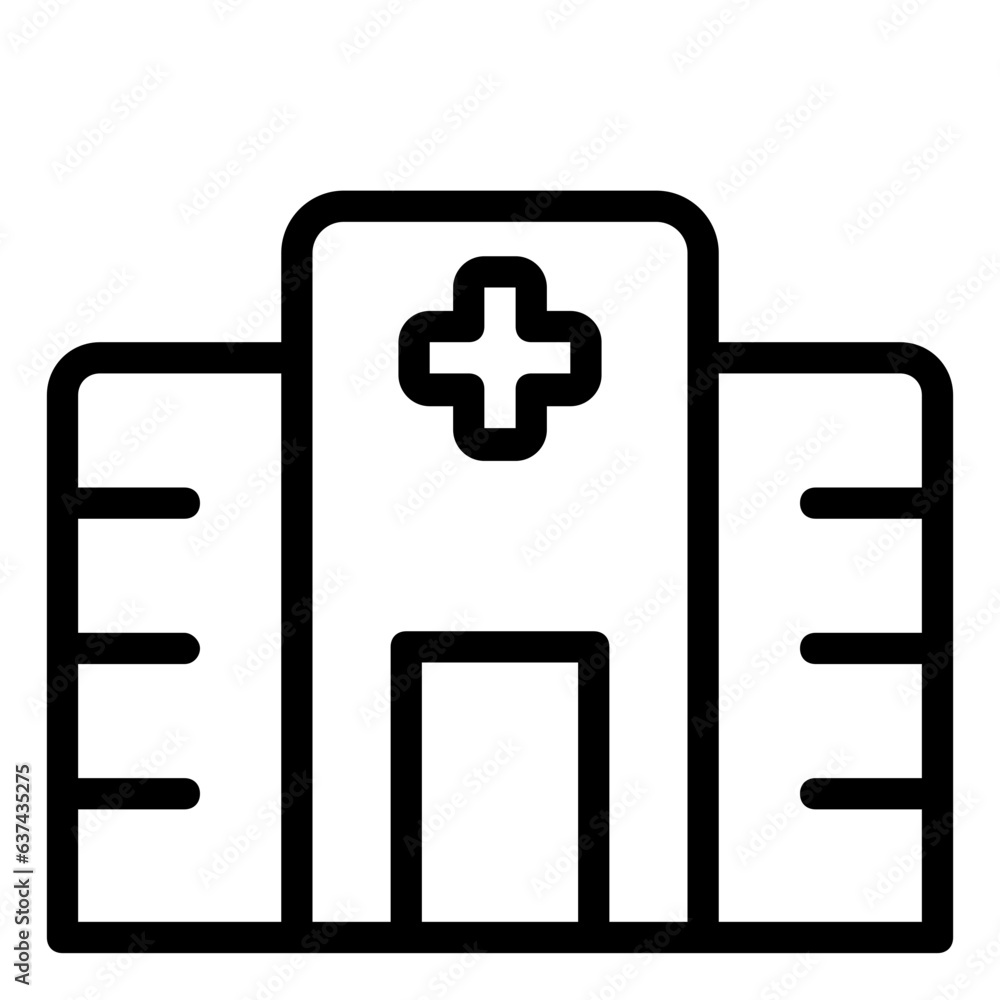 Fototapeta premium hospital icon