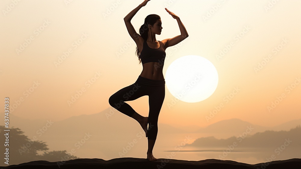 Yoga posture.