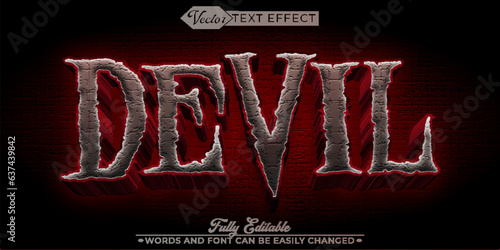 Horror Devil Editable Text Effect Template