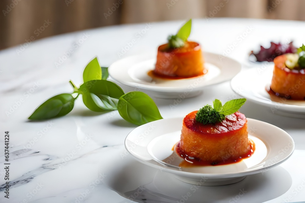 dessert with strawberries Generated AI dessert with strawberries Generated AI