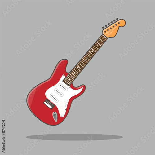 electric guitar vector illustration