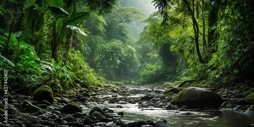 Rain forest in Central America photo