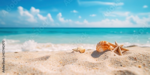 Summer sand and tropical sea