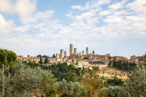 San Gimignano Landscape  Tuscany  Italy