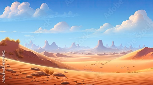 fantastic dunes in the desert