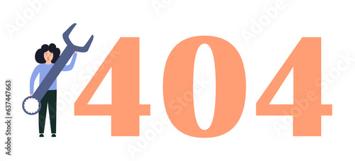 404 connection error. The assistant checks the situation. Sorry, page not found