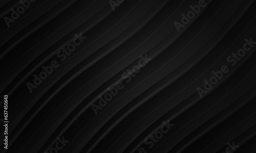 Abstract Beautiful Solid Black Background With Striped Lines